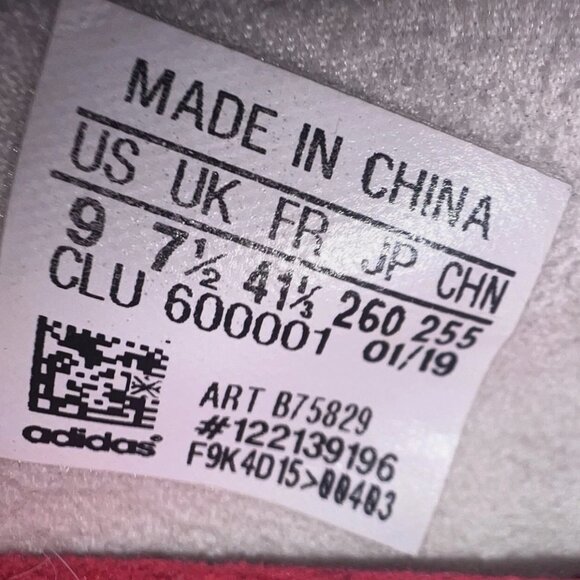 Adidas PureBoost Go Womens Size 9 Cloud White Shock Red Running Shoes Used - Picture 7 of 15